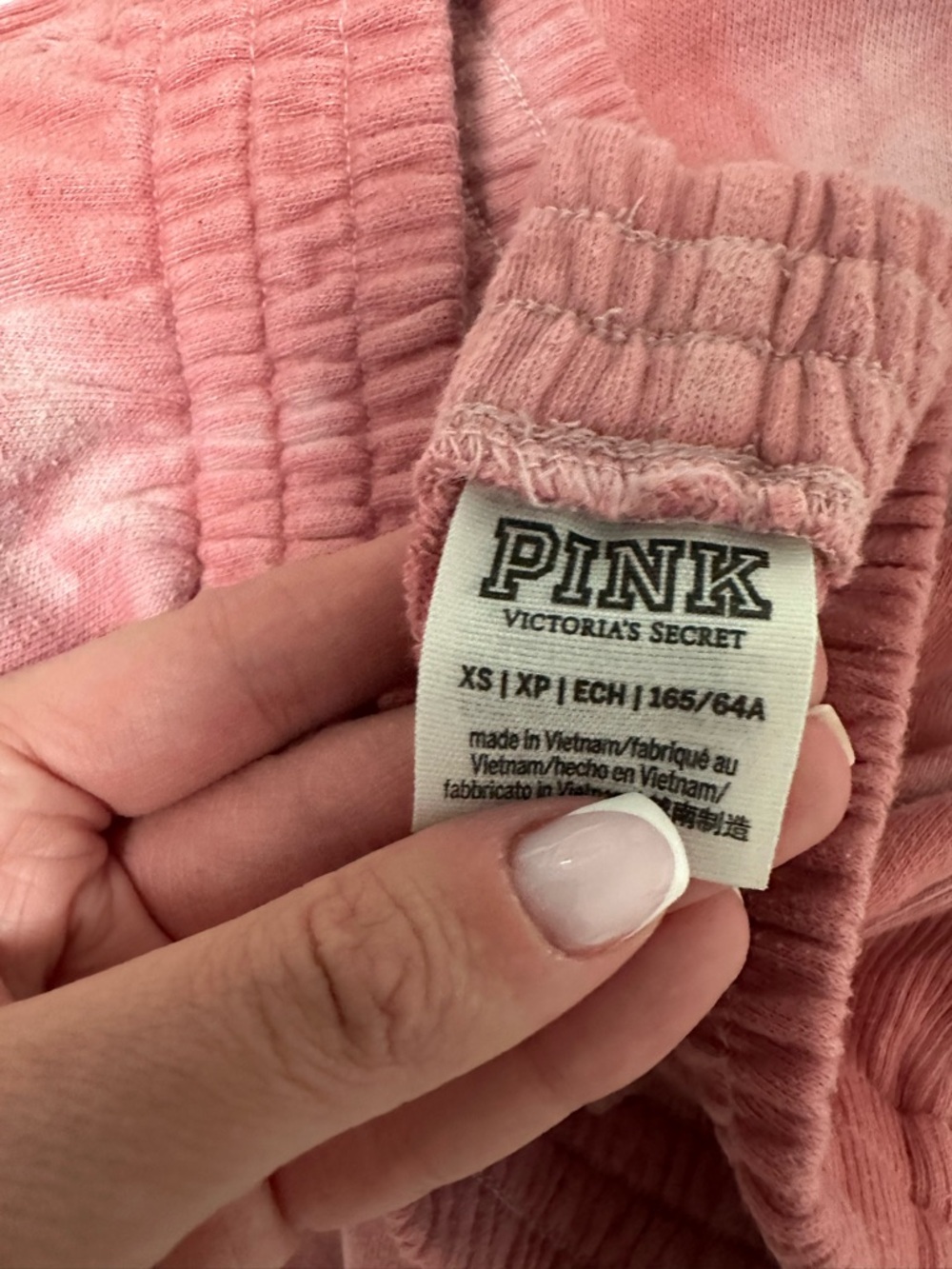 PINK Victoria's Secret Rose Tie-Dye Kids Joggers - Picture 3 of 3